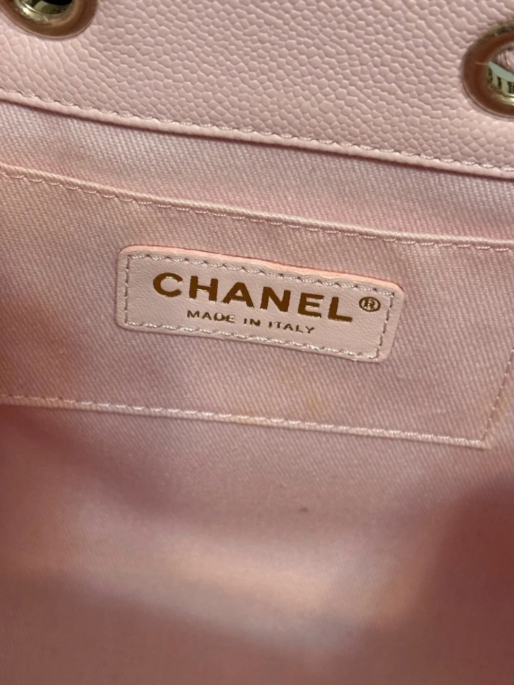 CHANEL Business Affinity Pink Caviar Bucket Bag